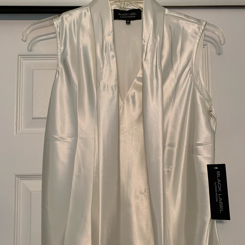 Black label silk top